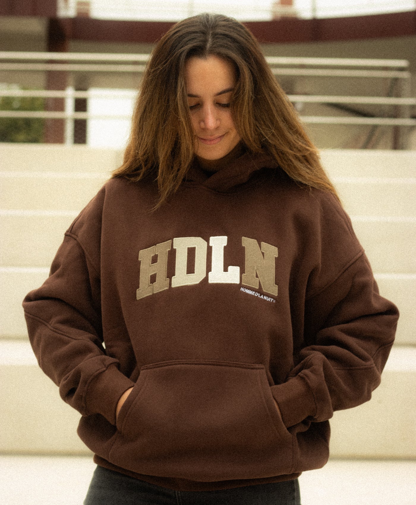 College Hoodie - Brown