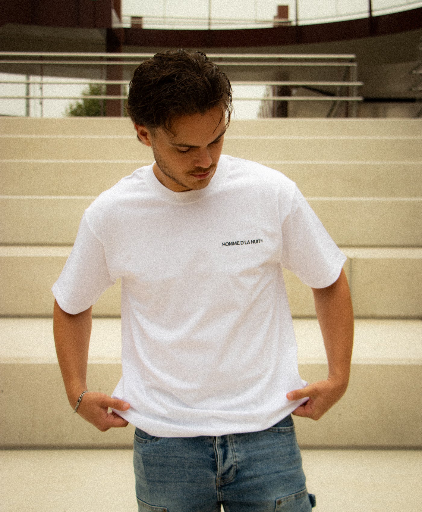 Elevator Music Tee - White