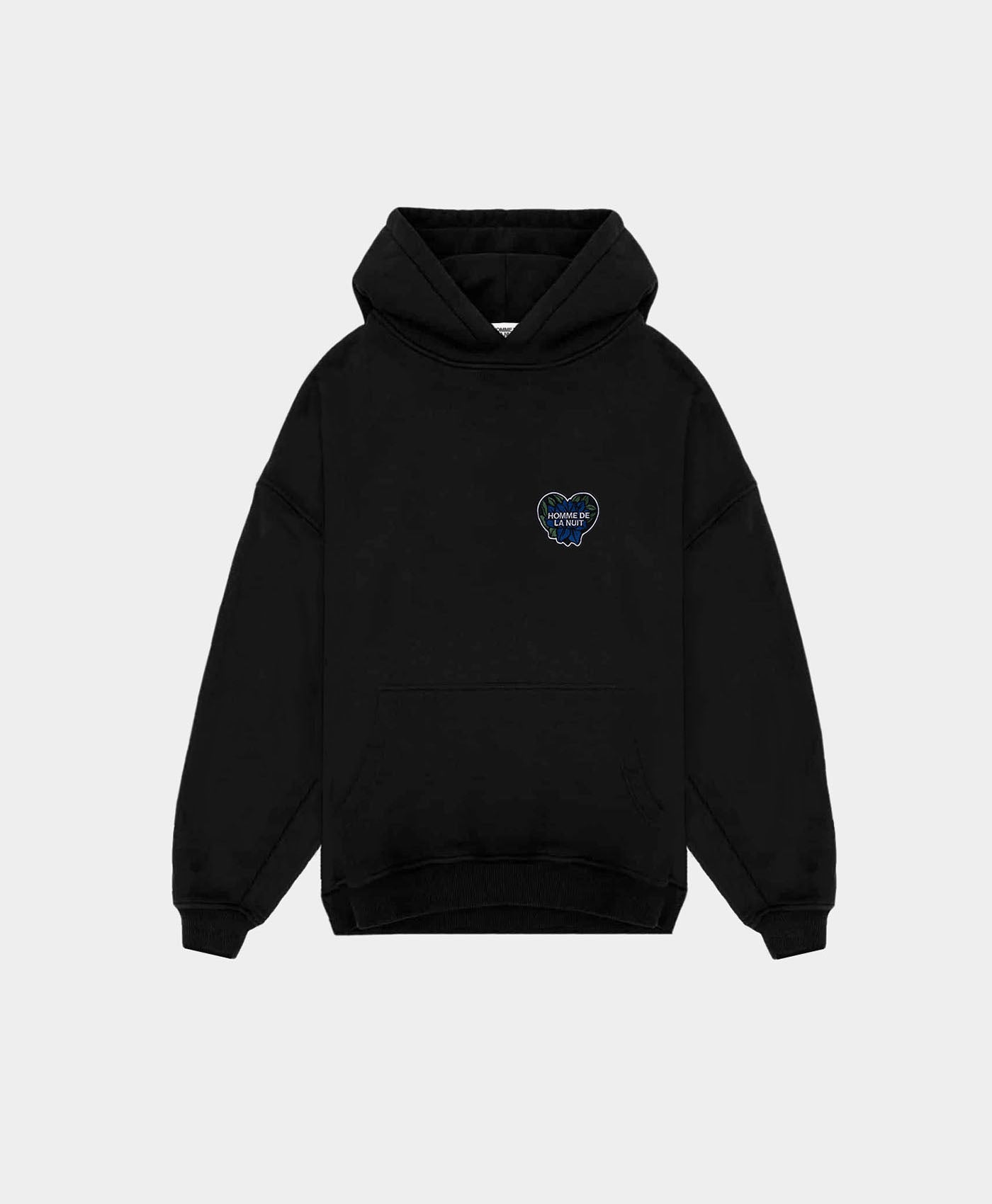 Blooming Heart Hoodie - Black