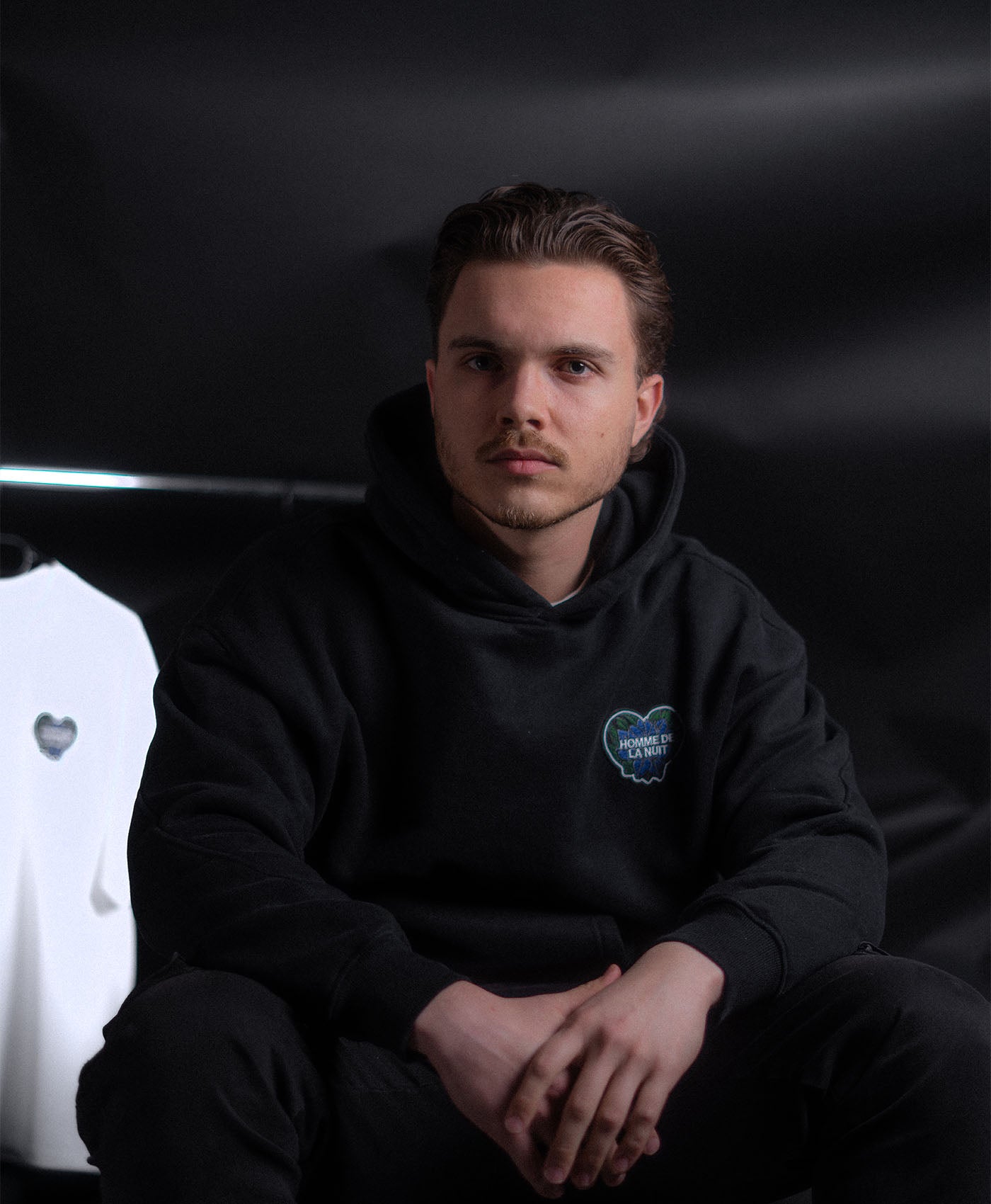 Blooming Heart Hoodie - Black