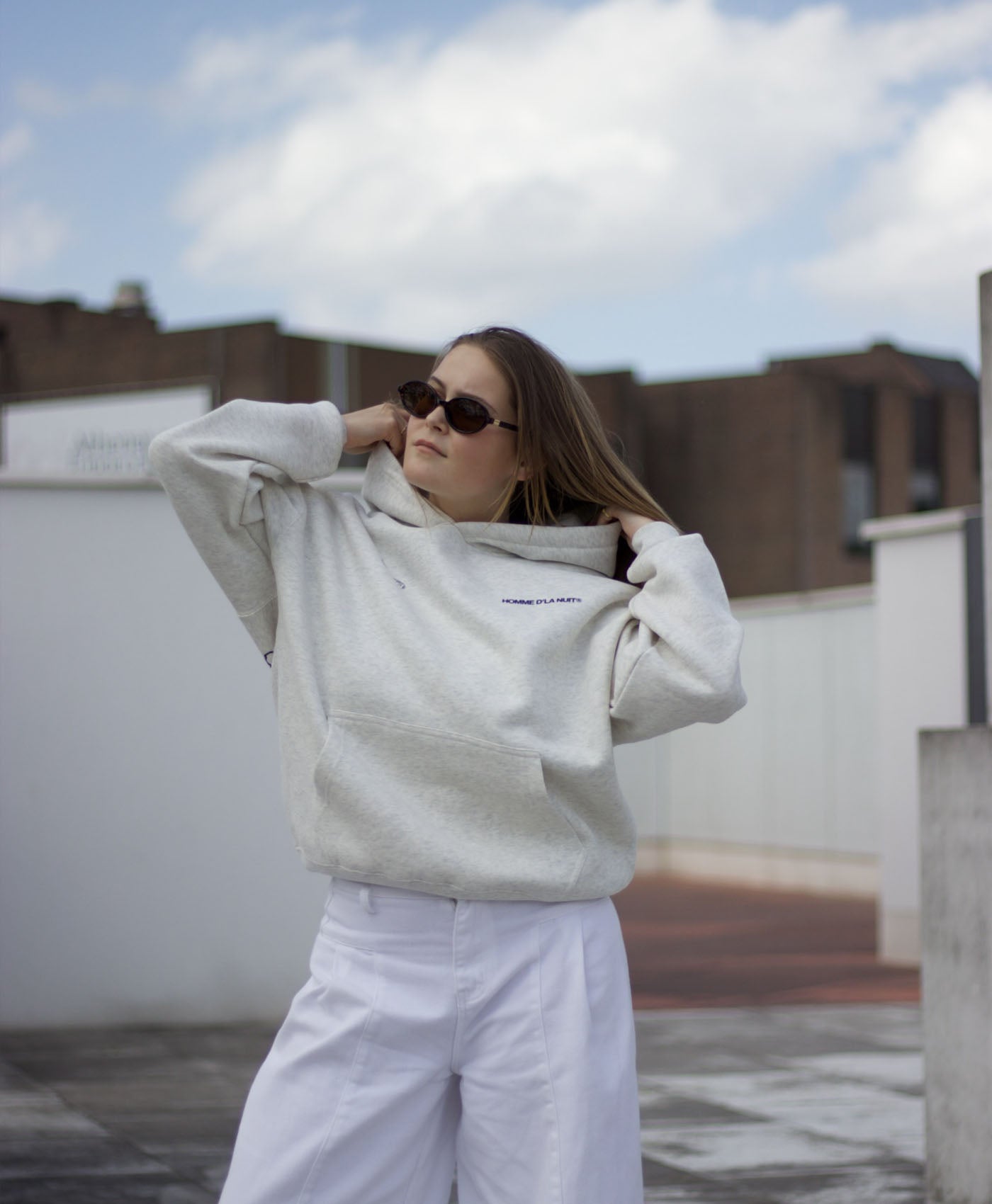 Bonjour Hoodie - Oatmeal