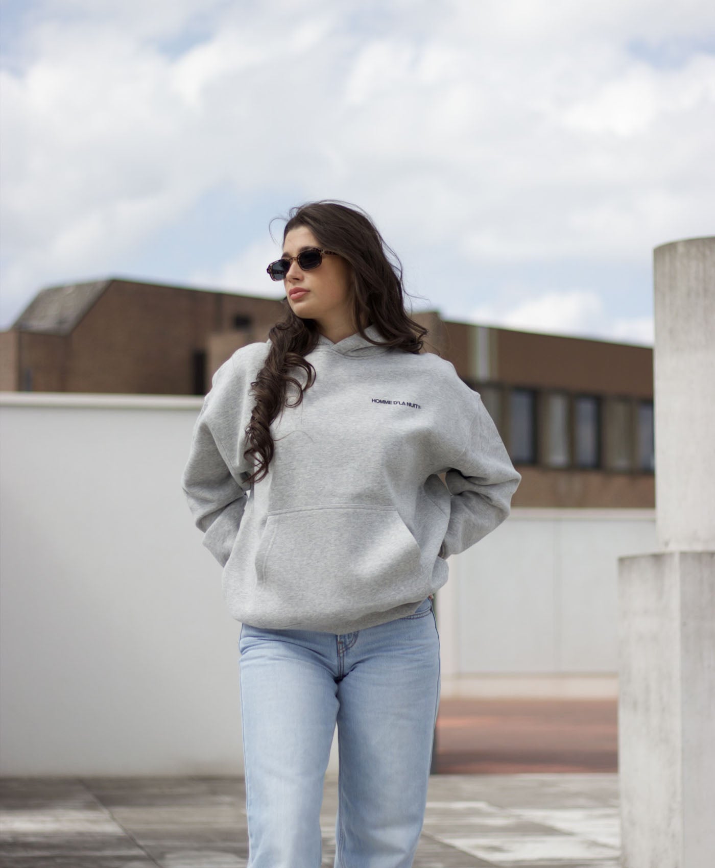 Bonjour Hoodie - Ash