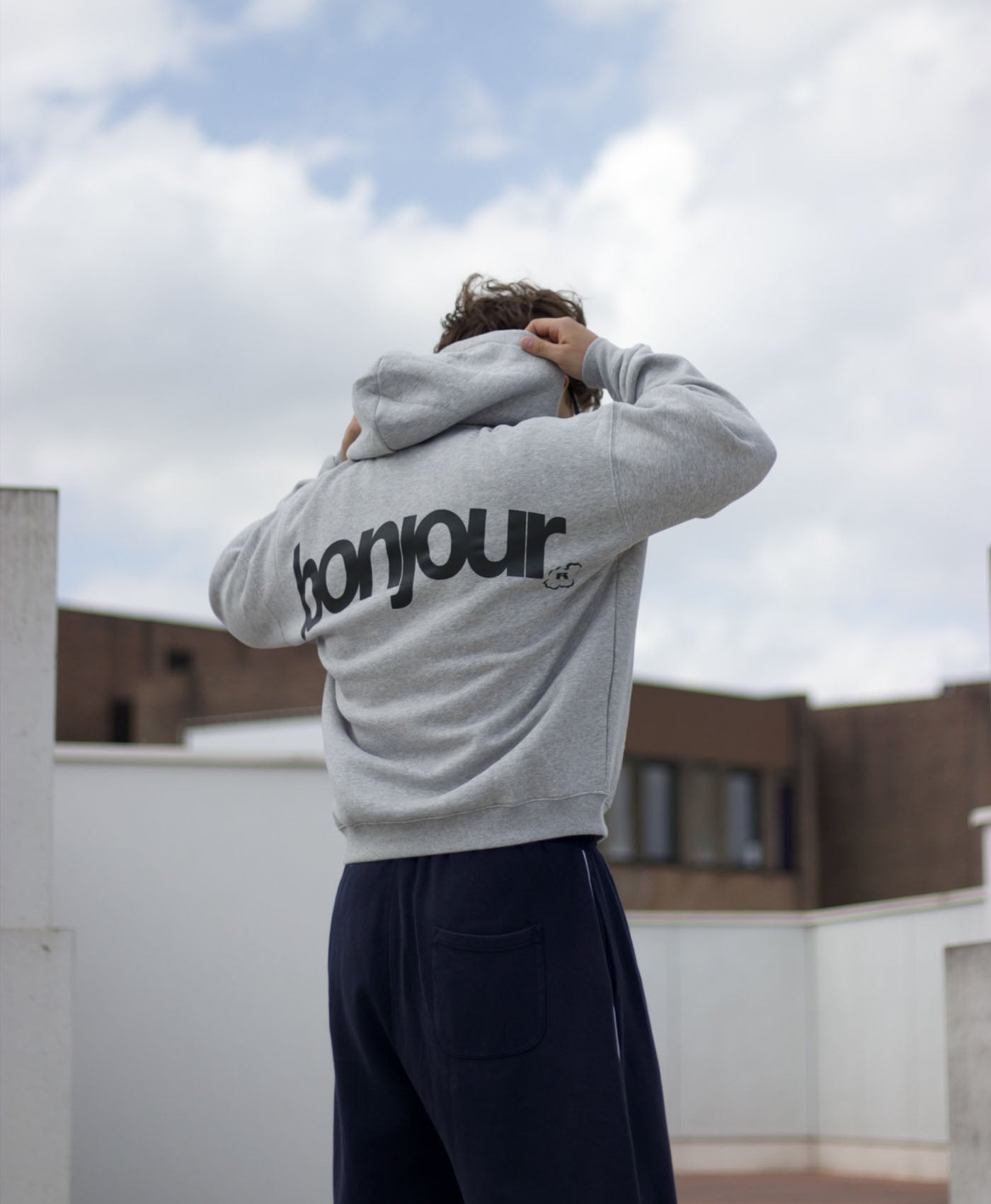 Bonjour Hoodie - Ash