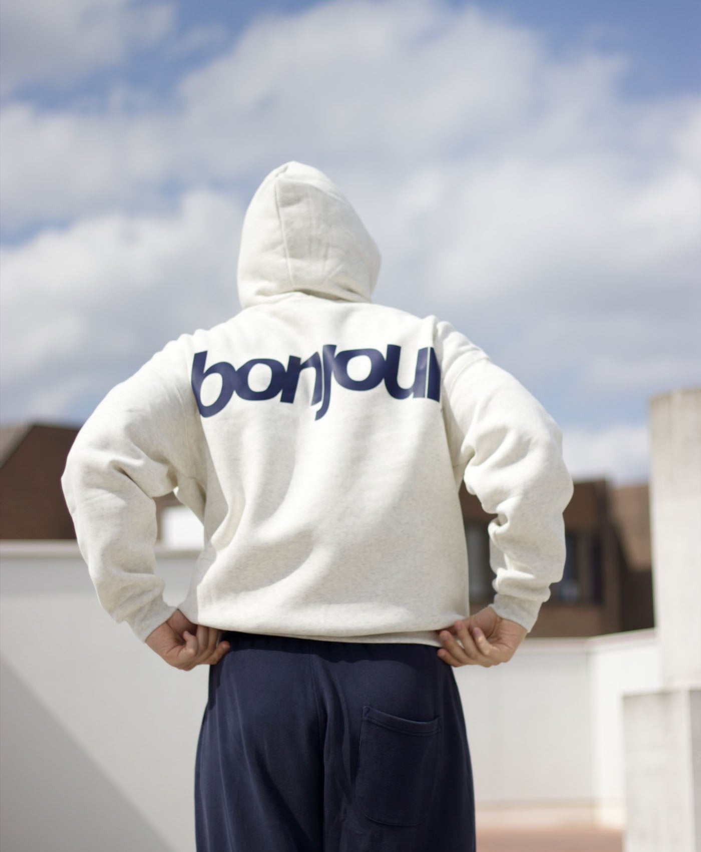 Bonjour Hoodie - Oatmeal