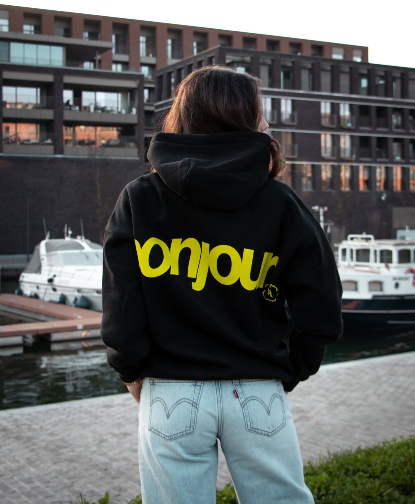 Bonjour Hoodie - Black