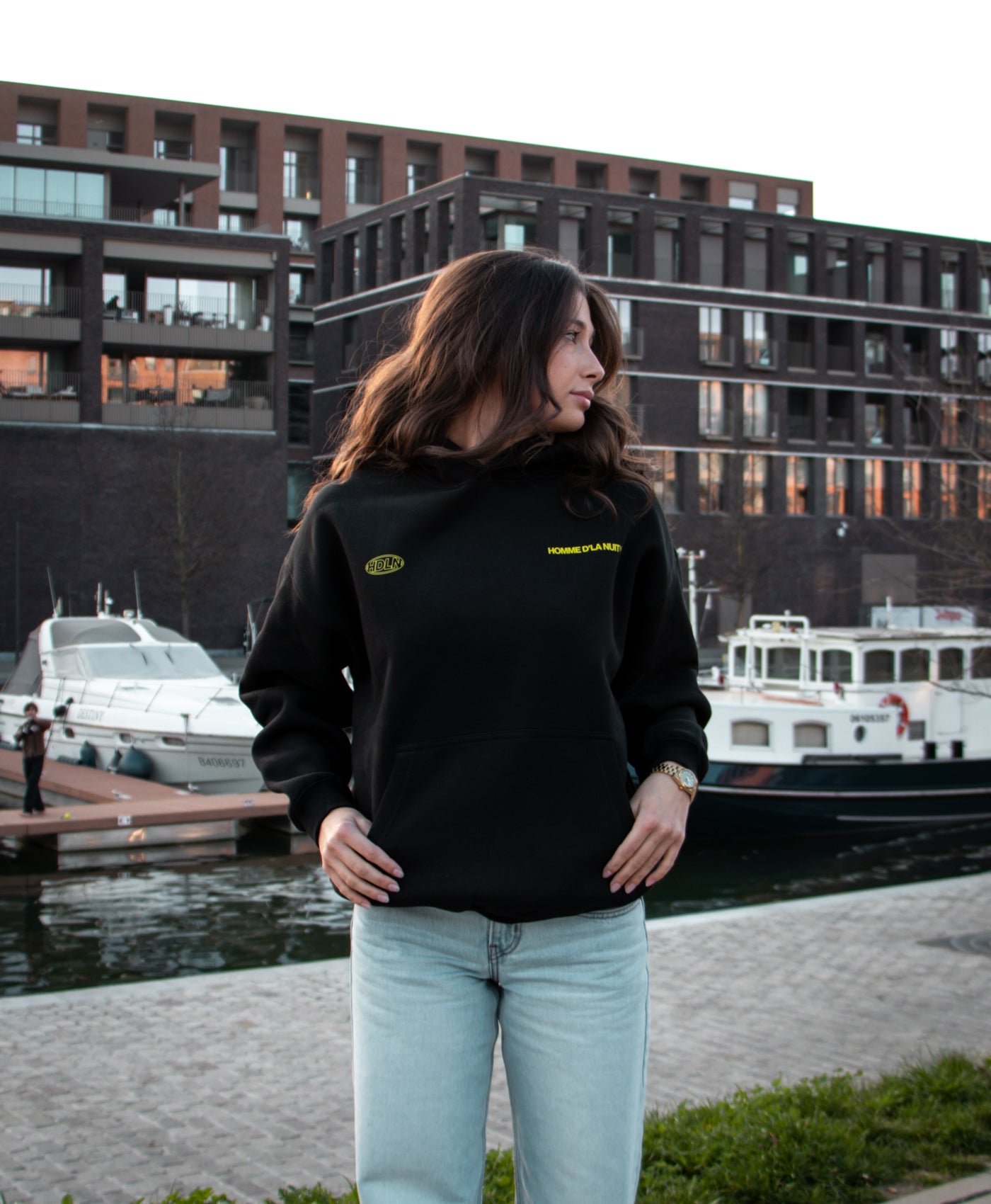Bonjour Hoodie - Black