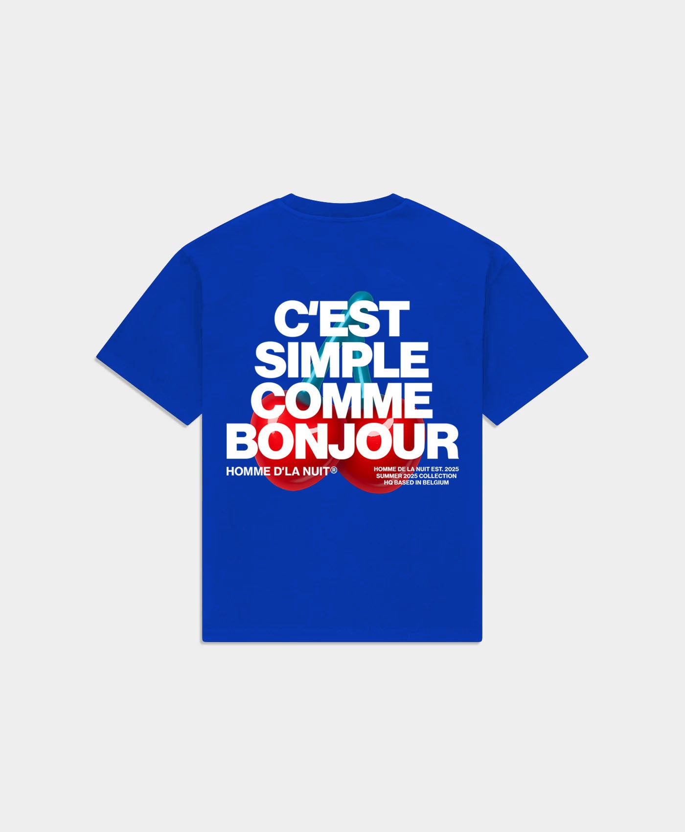 Cherry Tee - Blue