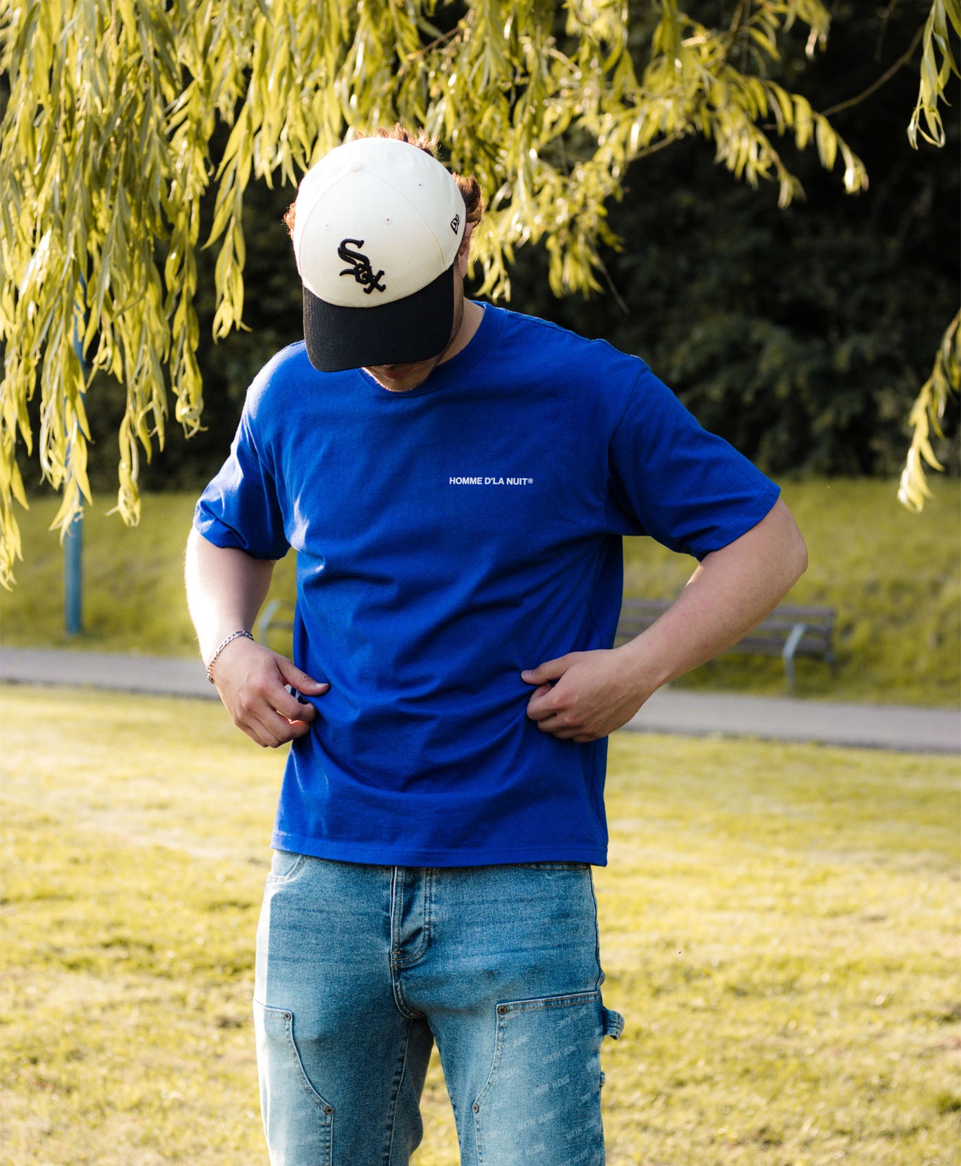 Cherry Tee - Blue